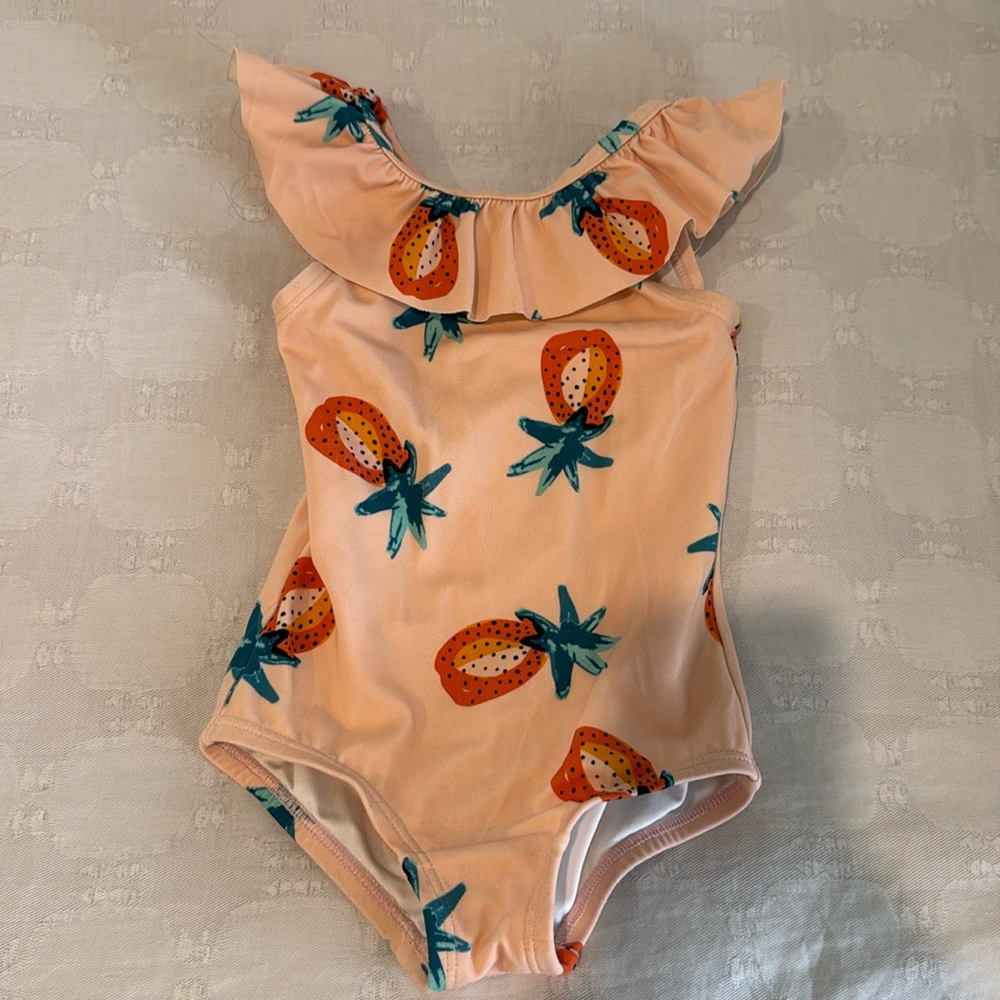 Hanna Andersson strawberry swimsuit